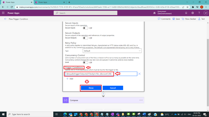 Understand Flow Trigger Condition in Power Automate